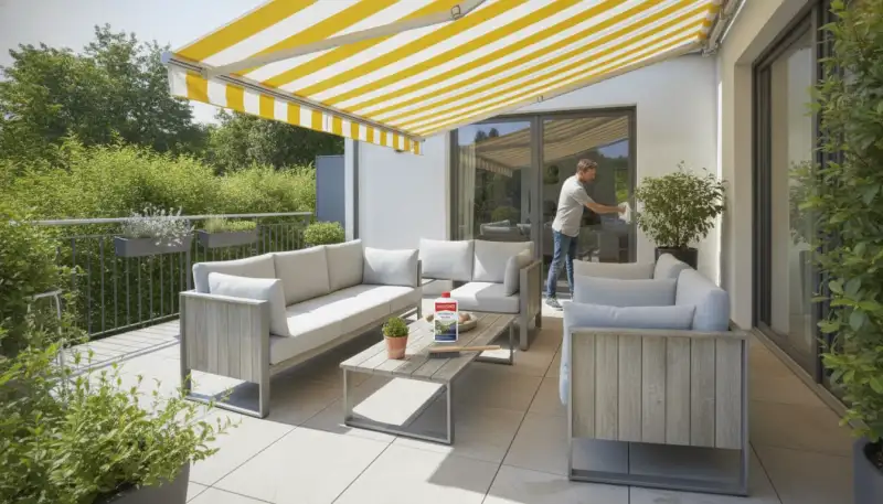 Markisenreiniger: Für strahlende Terrassenmomente