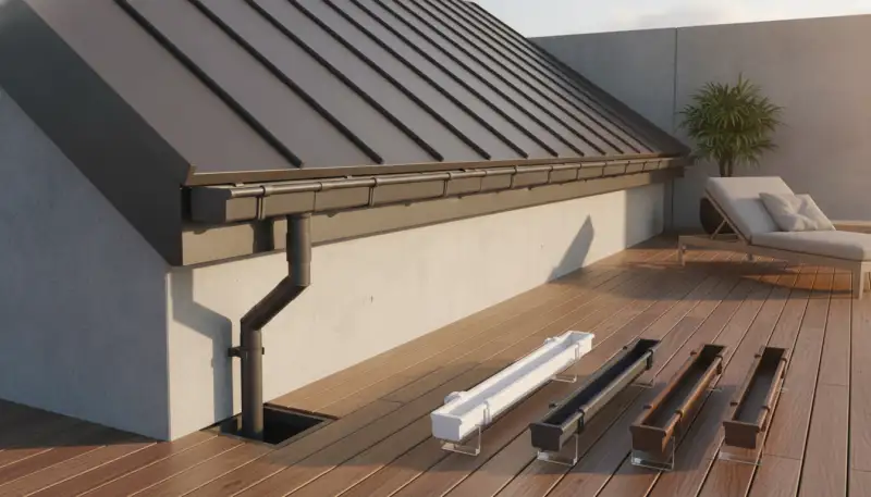 Regenrinnen für Terrassendächer: Schutz und Optik