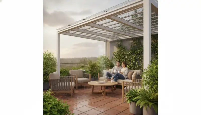 Robuster Regenschutz für Ihre Terrasse