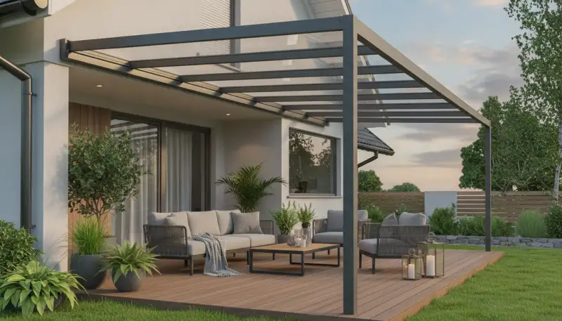 VSG-Glas Terrassenüberdachung: Eleganz & Sicherheit