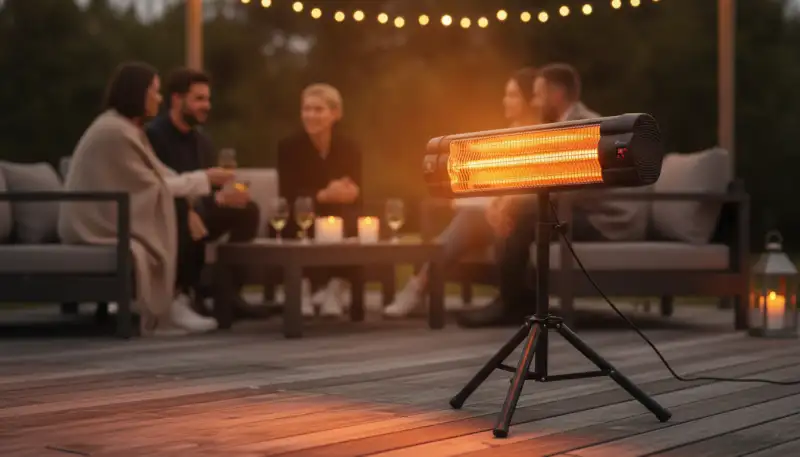Wärme auf Knopfdruck: Terrassen Heizröhren